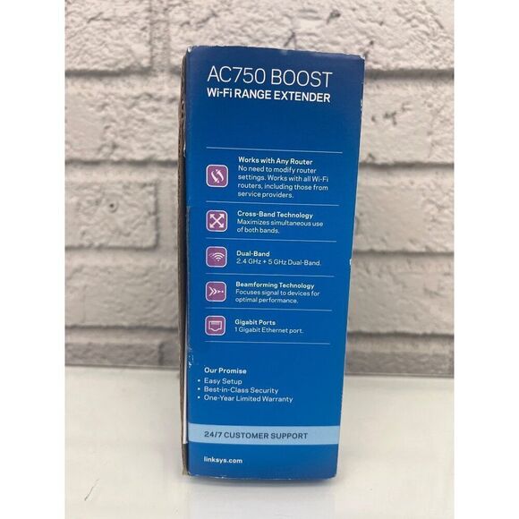 Linksys WiFi Extender WiFi 5 Range Booster - Picture 4 of 8